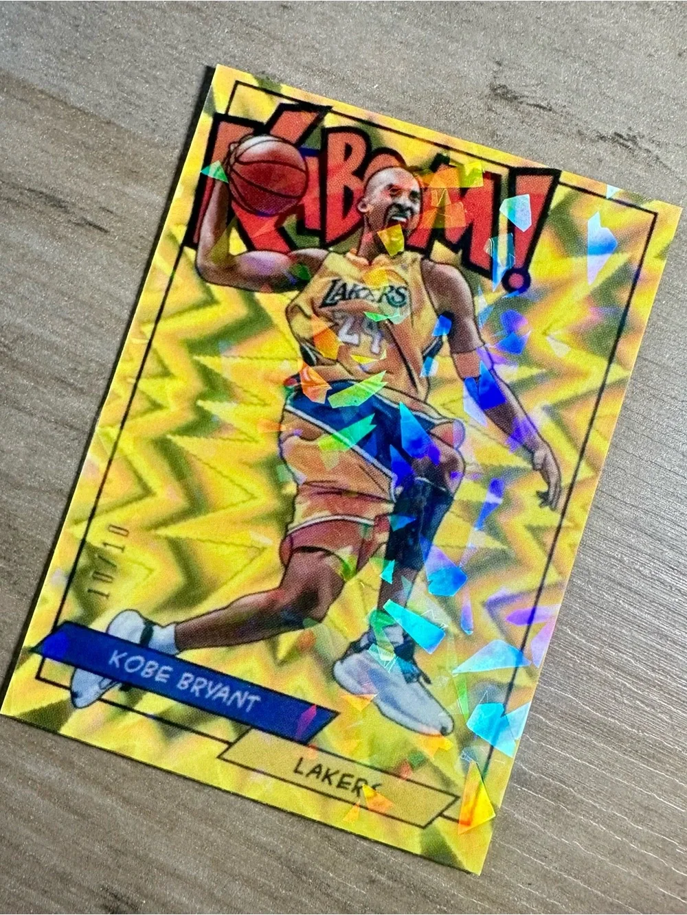 Kobe Bryant 2018 Panini Kaboom #K-KB 1/1 Holo Novelty Basketball Card. LA Lakers